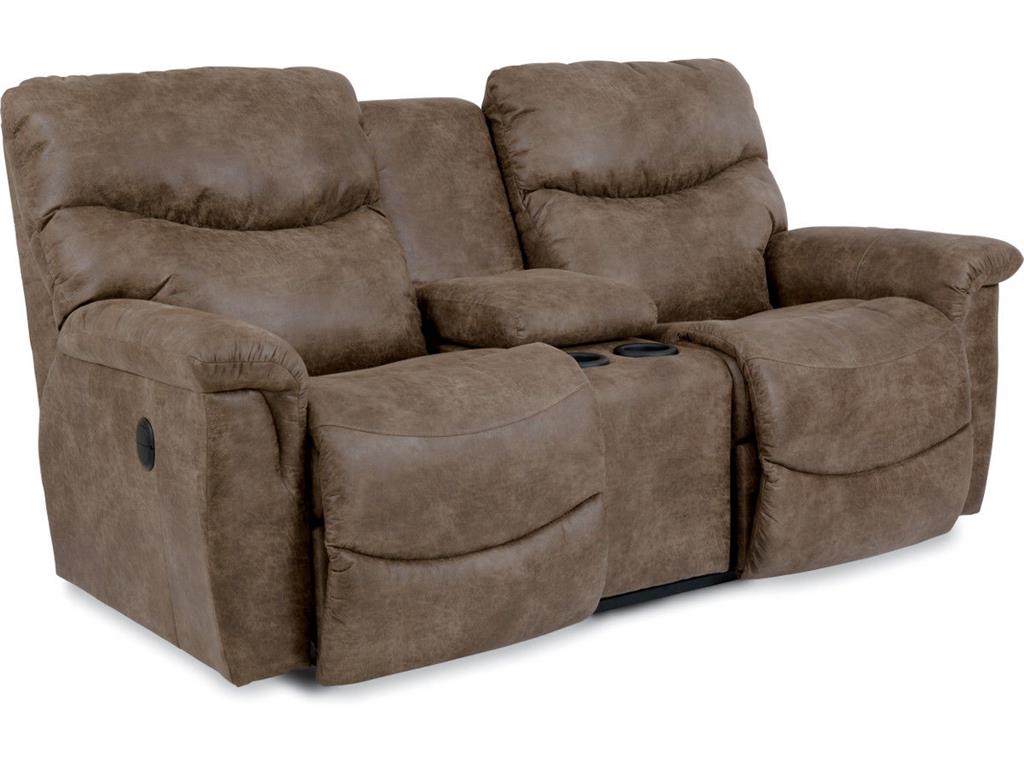 James Reclining Loveseat with Console