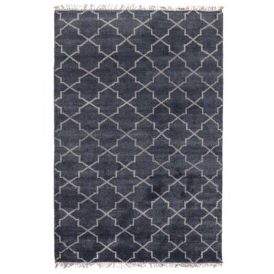 Classic Home Villa Hand Knotted Terrace Navy 5×8