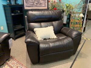 Roman Reclining Chair and A Half in Leather